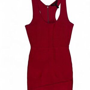BCNG MAXZARIA Red bodycon dress with side zipper #PartyDress